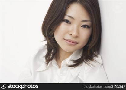 Close up of asian woman