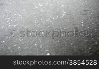 close up of asphalt on rainy day. 30p