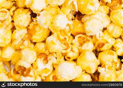 Close up of background - sweet popcorn kernels