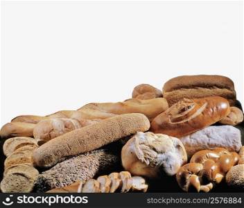 Close-up of baked breads