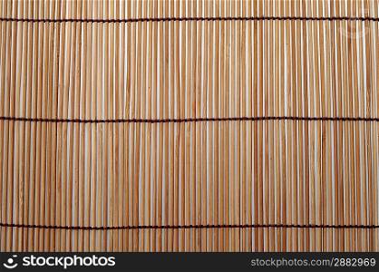 Close up of bamboo placemat background