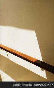 Close-up of banister of a staircase