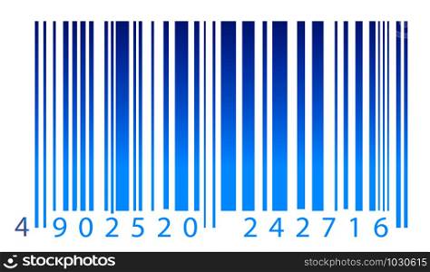 Close up of Bar code label on paper