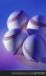 Close-up of baseballs