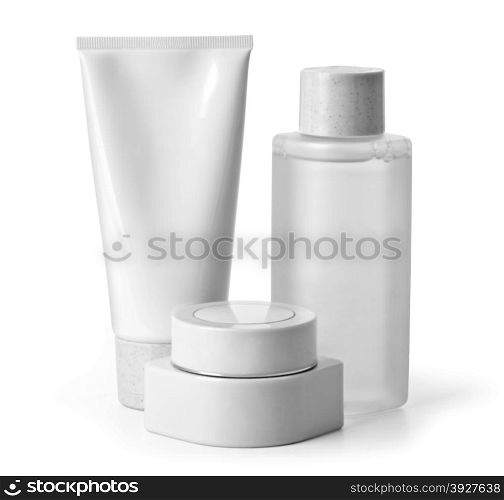 close up of beauty hygiene container on white background with clipping path