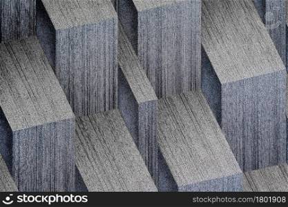 Close-up of black geometric shapes, abstract background