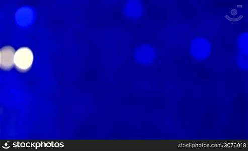Close up of Blue crystal bokeh background