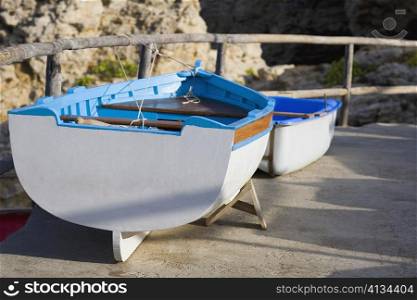 Close-up of boats, Capri, Campania, Italy