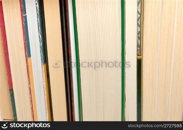 Close up of Books in the Library