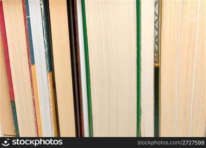 Close up of Books in the Library