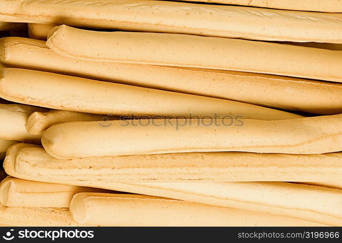 Close-up of breadsticks