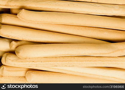 Close-up of breadsticks