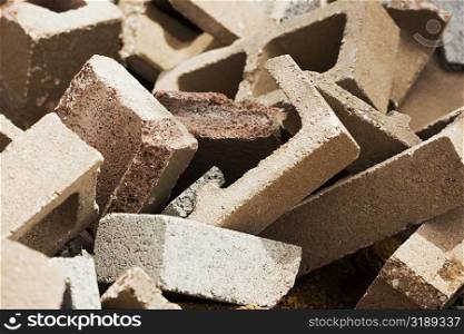 Close-up of bricks