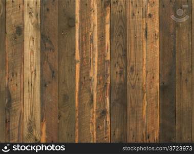 Close up of brown plank wooden surface