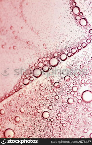 Close-up of bubbles in water