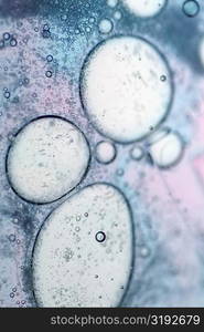 Close-up of bubbles in water