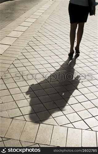 Close up of business woman walking