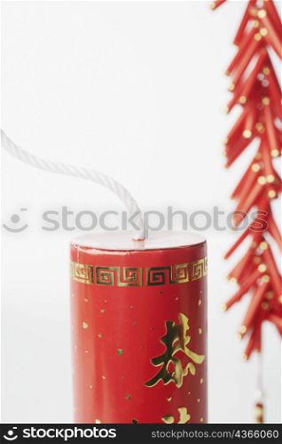 Close-up of Chinese fire crackers
