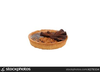 Close-up of chocolate tart