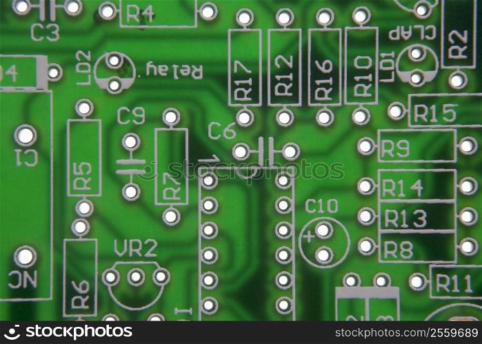 Close Up Of Circuit Board
