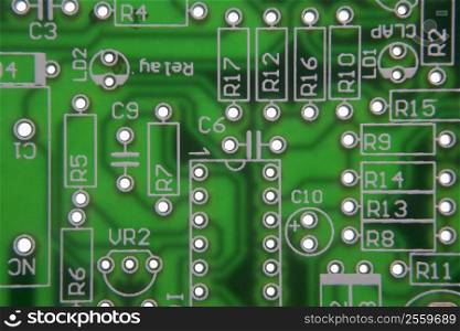 Close Up Of Circuit Board