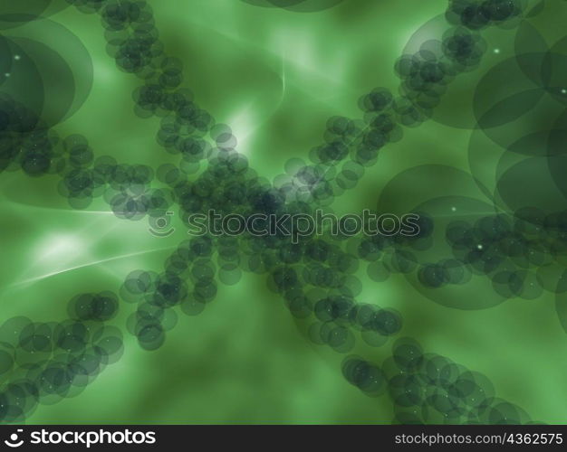 Close-up of circular pattern on a green background