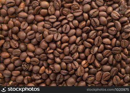 Close-up of coffee beans texture