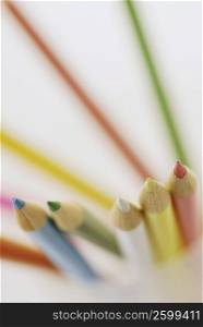 Close-up of color pencils