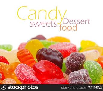 Close up of colorful candy