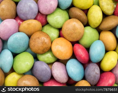 Close up of colorful candy