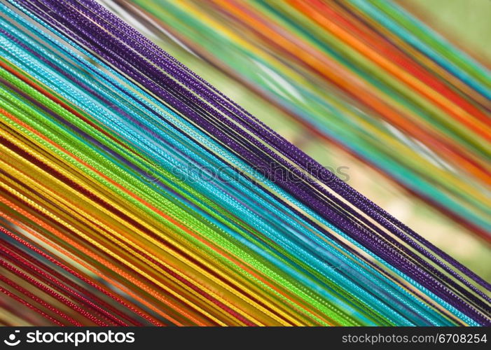 Close-up of colorful threads