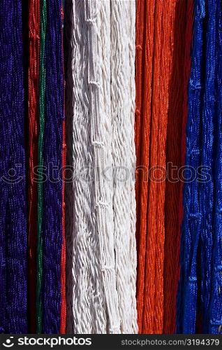 Close-up of colorful threads, Cancun, Mexico