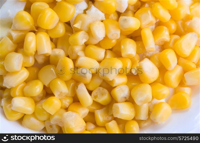 Close up of corn seeds background