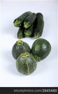 Close-up of courgettes