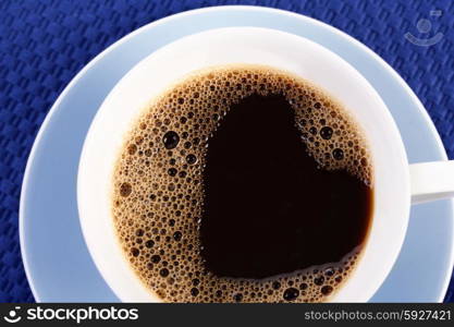 Close up of cup with coffee