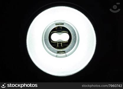 close up of Down Light On The Ceiling
