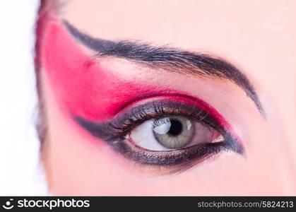 Close-up of eye with nice make-up