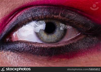 Close-up of eye with nice make-up