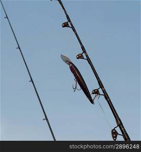 Close-up of fishing rods, Sayulita, Nayarit, Mexico