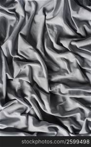 Close-up of folds of a silky fabric