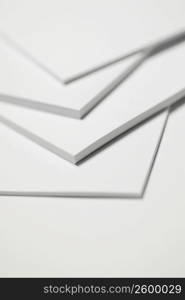 Close-up of four notepads