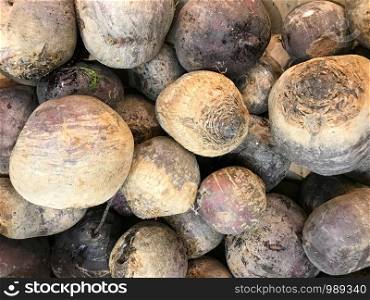 Close-Up Of Fresh Beetroot Background