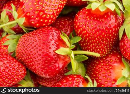 Close up of fresh strawberry - Food frame background