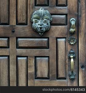Close-up of front door, Zona Centro, San Miguel de Allende, Guanajuato, Mexico