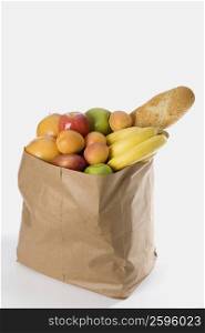 Close-up of fruit in a paper bag