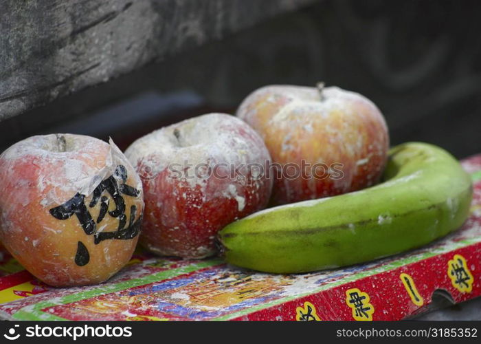 Close-up of fruits, Yungang Buddhist Caves, China