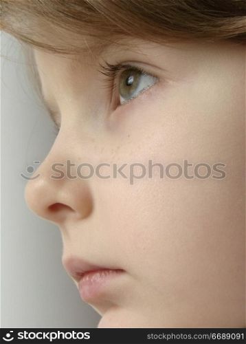 close up of girl&acute;s face