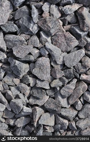 Close up of gray gravel background