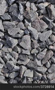 Close up of gray gravel background