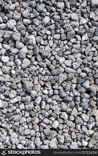 Close up of gray gravel background texture